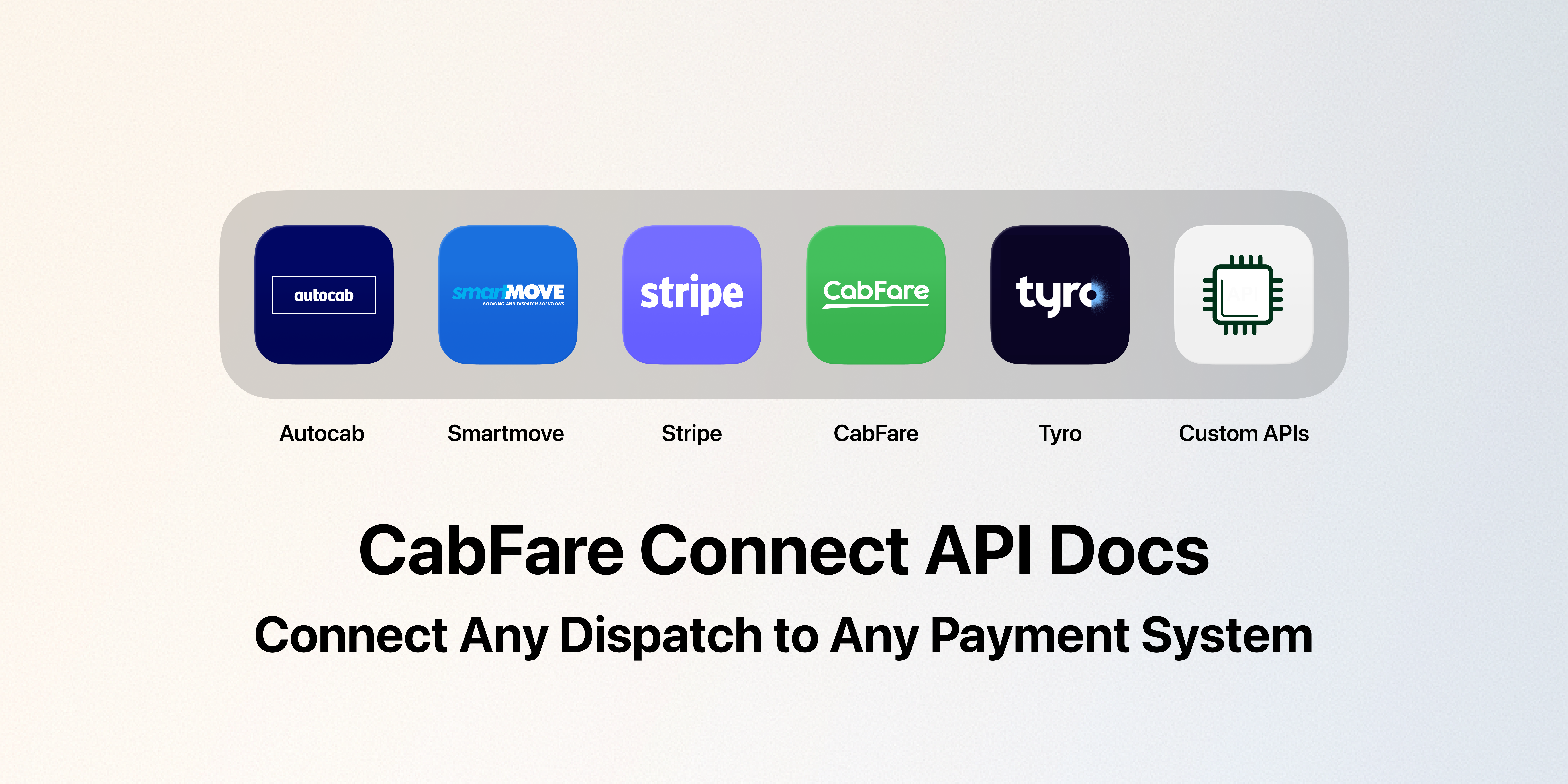 CabFare Connect API Docs Are Now Live